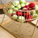Kitchen Countertop Fruit Rack Fruit Basket Metal Deer Figurine Fruit Basket Fruit Bowl Metal Wire Vegetable Bowl Mesh Countertop Fruit Holder Bowl for Kitchen Counter Gold Black Fruit Trays (Color : - Buy Online on SooperMarket.com