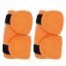 2Pcs Adjustable Dog Cat Leg Brace Elastic Warm Knee Pads for Surgery Wound Support and Stability for Injury Recovery Prevent Licking (Orange)