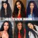 QD-Tizer Loose Curly Synthetic Lace Front Wig for Black Women - Long Black Curly Hair with Baby Hair, Heat Resistant, 180% Density - Buy Online on SooperMarket.com