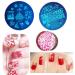 15-Piece Nail Art Stamping Kit - Christmas & Love Designs Includes 5 Plates 2 Stampers and Storage Bag - Buy Online on SooperMarket.com