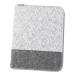Luxdag Mom's organizer A5 with zipper made of felt (color & motif selectable) - cover for mother's pass U -magazine ultrasound pictures & vaccination pass - gift for expectant mothers light gray / heart