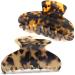 Big Hair Claw Clips Tortoise Shell Nonslip Large Claw Clip for Women 3.8 Inch Strong Hold Hair Jaw Clips Clamp for Thin Thick Hair 2 Color Available(2 Pack) Style-1