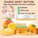 Trendyfave Mango Body Butter Large-capacity Body Lotion Body Moisturiser With Mango Body Lotion for Dry Skin Body Skin Care Smooth Skin Deeply Moisturize Skin Body Butter For Women & Men 200ml - Buy Online on SooperMarket.com