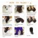 Esmee 24 Curly Hair Wigs for Women - Brown Heat Resistant Synthetic Wigs with Bangs | International Shipping Available - Buy Online on SooperMarket.com