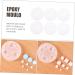 STOBOK 6pcs Crystal Epoxy Mold Silicone Molds Silicone Soap Molds Diy Mold Diy Epoxy Mold Manual Cake Mold - Buy Online on SooperMarket.com
