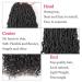 Leeven 24 Inch Goddess Faux Locs Crochet Hair 6 Packs - Long Soft Locs Braiding Hair with Curly Ends - Natural Black Synthetic Bohemian Locs Extensions for Women - Buy Online on SooperMarket.com