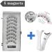 Generic Magnetic False Eyelashes - 2 Pair 3D Eyelashes with Applicator False Lashes Kit Natural Look Reusable Lashes with Applicator 3D Artificial Eyelashes for Women - Buy Online on SooperMarket.com