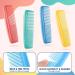 4-Piece Plastic Hair Combs Set for Women and Men - Fine and Standard Tooth Hair Cutting, Dressing, and Styling Combs - Hairdressing Barber Salon Tool - Multi Color - Buy Online on SooperMarket.com