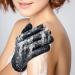 Exfoliating Shower Gloves - 4 Pairs (8 Pcs) Premium Body Scrubber for Spa, Massage & Dead Skin Removal - Deep Cleaning Black - Buy Online on SooperMarket.com