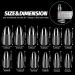 240PCS Medium Almond Gel Nail Tips Set - Pre-Buffed & Soft | Nail Extensions Kit for All Nails - Buy Online on SooperMarket.com
