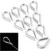 Mtsooning 10PCS Stainless Steel Rope Thimble Rigging Wire Chain Clamp Clip for Sailing Boat Anchor Fishing - Ideal for Commercial & Industrial Applications - Buy Online on SooperMarket.com