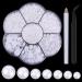 Thinp 5645 PCS Nail Pearls Pearls for Nails Pearl Nail Charms with Pickup Pencil and Tweezer 2/3/4/5/6/8/10mm Flat Back Pearls for Crafting Half Pearls Nail Accessories for Nail Art