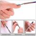 Sibba 2 Pcs Stainless Steel Cuticle Pusher Tool Set for Professional Nail Care - Nail Polish Remover and Cuticle Cleaner for Fingernails and Toenails - Buy Online on SooperMarket.com