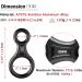 Azarxis 35kN Figure of Eight Descender - Blue Climbing Gear for Outdoor Recreation | International Shipping - Buy Online on SooperMarket.com