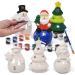 Christmas Ceramic Figurine Paint Kit - Set of 6 Unpainted Ceramics for Kids Art Project | Holiday Party Decoration & Keepsake | Includes Paint & Brushes - Buy Online on SooperMarket.com