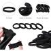 ILamourCar 50 Seamless Cotton Hair Elastics for Girls, Babies, and Women - Black - Buy Online on SooperMarket.com