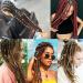 Dreadlock Braids Hair Accessories - Silver/Gold Shimmer Stretch Elastic Cord for African Braid Styling - 5M - Buy Online on SooperMarket.com