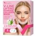FairyFace V Line Shaping Face Masks (5 Count) Double Chin Reducer Lifting Hydrogel Collagen Mask with Aloe Vera and Seaweed Anti-Aging and Anti-Wrinkle Masks 5 Count (Pack of 1)