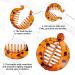 WLLHYF Hair Clips 3 Pieces Resin Banana Round Fish Clips for Women Girls Ladies Fishtail Wide Tort Toned Comb Hair Accessories - Buy Online on SooperMarket.com