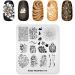 Alexnailart Nail Stamping Plate FA073 - Flower Design Stencil for DIY Manicure - Buy Online on SooperMarket.com