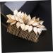 ABOOFAN Hair Comb Leaves Vintage Hair Side Combs Golden Bridal Side Comb Styling Head Flower Girl Headband Bridal Hair Accessories Headbands for Girls Hair up Alloy Manual Bridesmaid - Buy Online on SooperMarket.com