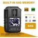 64GB Memory CammPro I826 Police Body Camera | 1296P HD | Waterproof | Night Vision | GPS | Law Enforcement & Security Guard Recorder - Buy Online on SooperMarket.com
