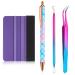 4 Pcs Pin Pen Weeding Tool  Craft Vinyl Weeding Tool Kit  Includes Air Release Pen  Vinyl Squeegee Vinyl Tweezers Weeders Adhesive Film HTV Vinyl for Lettering  Cutting  Splicing (Blue Purple)