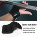 Leather Weightlifting Wrist Straps with Grip Assistance - Black | Deadlift Straps for Workout Gym - Men and Women - Buy Online on SooperMarket.com
