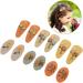 HAPINARY 6 Pairs Fabric Hairpin Hair Clips Cartoon Hair Clip Hairpin Girl Hair Accessory Little Girl Hair Clips Hair Accessories for Hair Barrettes Hair Pin Polyester - Buy Online on SooperMarket.com