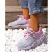 Shop Women's Sporty & Orthopedic Sneakers | Light White & Black Leather Trekking Shoes | Stylish Comfort in Size 39 EU - Buy Online on SooperMarket.com