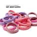 Basic Sense Gym Hair Ties - Unique Soft Jersey Bobbles Strong Hold Seamless Elastics Metal-Free for Active Lifestyles Pink - Buy Online on SooperMarket.com