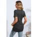 Sosolism 4 in 1 Maternity Nursing Dress - Short Sleeve Side Drawstring Top - Carbon Gray - Buy Online on SooperMarket.com
