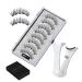 Magnetic Eyelashes with Applicator Reusable Dual Magnetic Lashes Kit without Eyeliner Magnetic Eyelashes Natural Look Wispy False Eyelashes No Glue or Liner Needed Easy to Wear