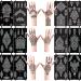XMASIR 12 Sheets Henna Tattoo Stencils, Glitter Airbrush Hand Temporary Tattoo Stickers Indian Arabian Self Adhesive Tattoo Templates (12P-1)