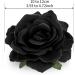 WLLHYF Fabric Rose Hair Flowers Clips Mexican Rose Hair Clip Flower Hairpin Rose Brooch Floral Clips Headpieces for Woman Girl Wedding Party (black) - Buy Online on SooperMarket.com