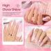 Beetles 6pcs Jelly Glitter Gel Polish Set - Nude Pink Manicure, Soak Off UV LED Cured Shimmer Colors - DIY Nail Art Salon Quality - Buy Online on SooperMarket.com