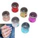 Nail Art Stamping Plate Set - Clear Silicone Stamper & Stencils for Perfect Nail Designs | 3D Nail Art Supplies - Buy Online on SooperMarket.com