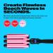 Trademark Beauty Babe Waves 3 Barrel Curling Iron Hair Waver 1 Inch Quick Heat Adjustable Temperature Hair Curler Perfect Beach Waver Hair Styling Tools 25mm Standard Ceramic Wand Pink 3 Barrel (1 Inch) - Buy Online on SooperMarket.com