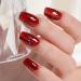 AILLSA Red Cat Eye Gel Polish - Burgundy Glitter & Crystal UV Nail Polish Holographic Reflective Color for DIY Nail Art (0.5 OZ - Buy Online on SooperMarket.com