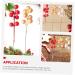 ABOOFAN 60 Pcs Christmas Fruit Christmas Decorations Christmas Holly Berries Christmas Berry Stems Winter Light House Decorations for Home Christmas Tree Fake Berry Foam Red Fruit Wreath Redx3pcs 17x3cmx3pcs - Buy Online on SooperMarket.com