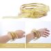 STOBOK 1pc Ribbon Glitter Bracelet Bangles Glitter Jelly Bangle Silicone Glitter Filled Jelly Bracelet Bowknot Jelly Bangle Bracelets Purple Women's Plastic Accessories Bagging Machine Golden 7.5x7.5cm - Buy Online on SooperMarket.com