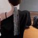 Rhinestone Tassel Hair Clips Silver Diamante Chain Hair Clips for Women Ponytail Clips Hair Style Accessories - Buy Online on SooperMarket.com
