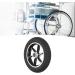 Robust Antislip Alloy Wheelchair Wheel - Textured Tire - Durable Wheel Hub - Bearing Hole - Premium Replacement Wheels Sellers Top Choice - Buy Online on SooperMarket.com