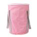 Collapsible Foot Soaking Bath Bag with 5 Layers Thickened Insulation Portable Travel Foot Bath Waterproof Material Sturdy Carrying Handle for Camping Fishing Picnic (Pink)