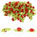 KALLORY 500pcs Hair Clip Decals Hair Pin Sewing Supply Flowers for Crafts Modeling Scarf Red 3.00X2.00X1.80CM - Buy Online on SooperMarket.com