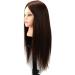 Adjustable Female Tailor Puppet with Human Hair - Training Curls & Styling Dummy Head for Wig Tailoring - Buy Online on SooperMarket.com