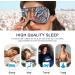 Haskirky Light Blocking Eye Mask for Men and Women - Breathable & Adjustable for Travel, Yoga, Meditation - Hand Drawn Blue Pattern for Deep Sleep Comfort - Buy Online on SooperMarket.com