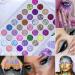evpct CAKAILA 40 Color Glitter Eyeshadow Palette with Glue Gel - Sparkly Eye Makeup Palette for Women - Buy Online on SooperMarket.com