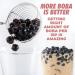 Black Sugar Flavor Quick Cook Tapioca Pearls - DIY Boba - Ready in 5 Minutes - 8oz Pack - Bubble Tea & Milk Tea Topping - Buy Online on SooperMarket.com