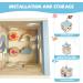 Motor Cube Activity Center: 6-in-1 Wooden Toys for Toddlers | Pearl Labyrinth & Sorting Games - Buy Online on SooperMarket.com